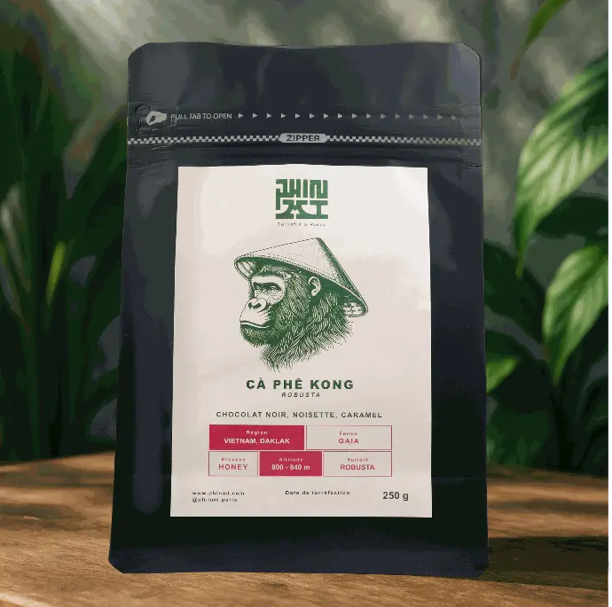 café kong phin mi 100% robusta